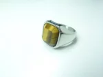 Bague Oeil de tigre taille 61 ref 2506