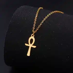 Collier pendentif Croix de Ankh ref Or