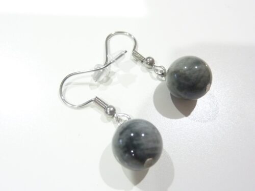 Boucles d'oreilles Oeil de chat (Chrysobéryl)