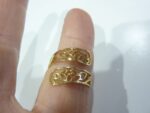 Bague ajustable Fleur de lotus ref or