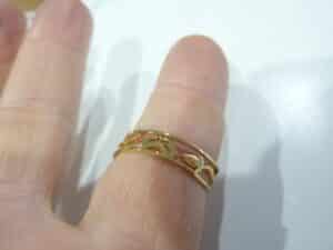 Bague ajustable Fleur de lotus ref or