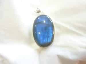 Collier pendentif Labradorite argent 925 GG 258