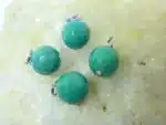 Pendentif Chrysoprase perles à facettes