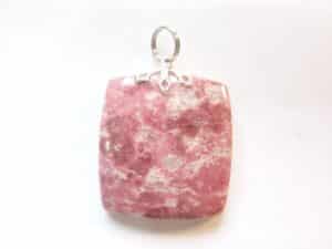 Pendentif Thulite argent 925 GG 3902