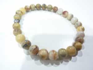 Bracelet agate crazy lace Perles rondes 6 mm