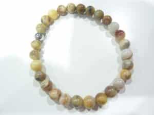 Bracelet agate crazy lace Perles rondes 6 mm
