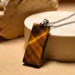 Pendentif Oeil de tigre Argent 925 protection et confiance en soi