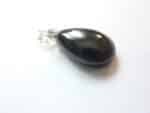 Pendentif Spinelle noir argent 925 gg 33m