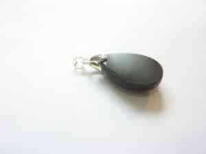 Pendentif Spinelle noir argent 925 gg 33m