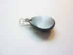 Pendentif Spinelle noir argent 925 gg 0306