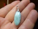Pendentif Larimar monture argent 925 GG T06