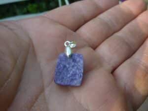Pendentif Charoite monture argent 925 GG 333
