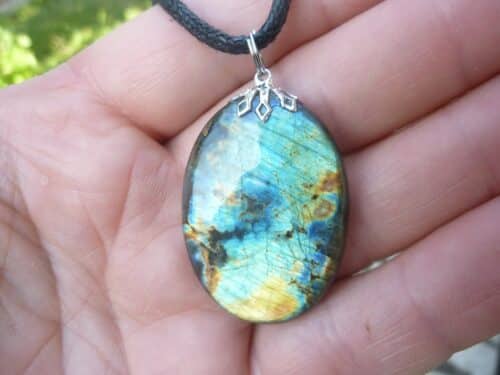 Collier pendentif Labradorite GG SOL1