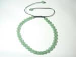 Bracelet aventurine verte ajustable perles rondes 4 mm