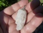 Pendentif Kunzite monture argent 925 ref 36