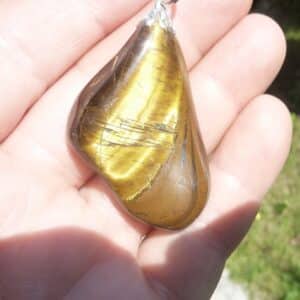 Pendentif Oeil de tigre GG P12