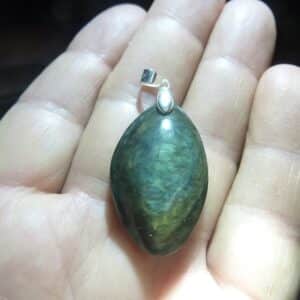 Pendentif Obsidienne oeil céleste mentogochol GG 2806