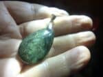 Pendentif Obsidienne oeil céleste mentogochol GG 3306