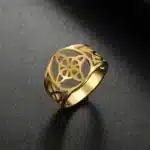 Bague Nœud de sorcière (Wiccan) Ref Or T 61