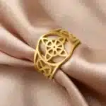 Bague Nœud de sorcière (Wiccan) Ref Or T 61