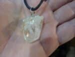 Pendentif quartz cristal de roche GG 0107