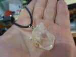 Pendentif quartz cristal de roche GG 0107