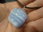 Pendentif Calcédoine bleue GG 02