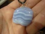 Pendentif Calcédoine bleue GG 02