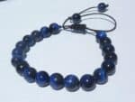 Bracelet réglable Oeil de faucon-Perles 8 mm