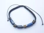 Bracelet réglable Oeil de tigre-Lapis lazuli-Hématite