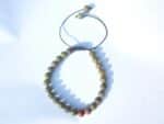 Bracelet Unakite épidote réglable perles 6 mm