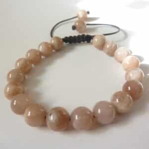 Bracelet réglable pierre de soleil-Perles 8 mm