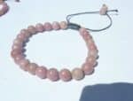 Bracelet réglable Rhodochrosite-Perles rondes 6mm