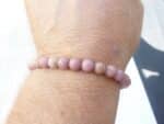 Bracelet réglable Rhodochrosite-Perles rondes 6mm