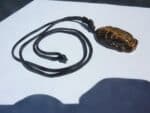 Collier pendentif Oeil de tigre Bouddha