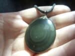 Pendentif Obsidienne oeil céleste ref 2907