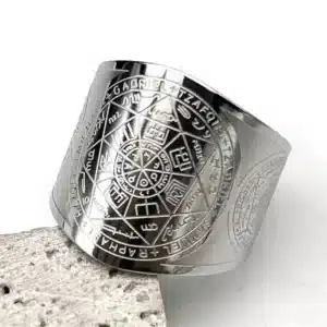 Bague réglable Sceau des 7 Archanges ref Argent