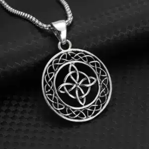 Pendentif noeud de sorcière (Wiccan) ref argent 05