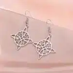 Boucles d'oreilles Noeud de sorcière multi symboles ref argent