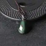 Collier pendentif Obsidienne oeil céleste argent 925 GG 2207
