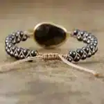 Bracelet réglable Labradorite et Hématite