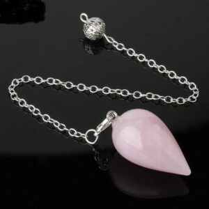 Pendule Radiesthésie Quartz rose