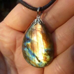 Collier pendentif Labradorite GG 1407