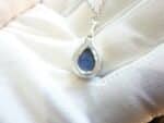 Pendentif Lapis lazuli argent 925 GG 2008 +chaine acier inoxydable 45 cm