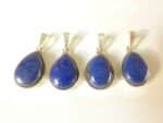 Pendentif Lapis lazuli argent 925 GG 2008 +chaine acier inoxydable 45 cm