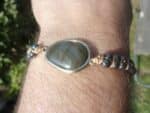 Bracelet réglable Labradorite et Hématite