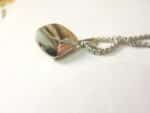 Coller pendentif Œil de Tigre acier inoxydable