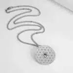 Pendentif Fleur de vie-Oeil d'Horus ref argent