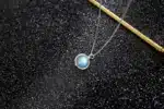 Collier pendentif Labradorite argent 925 chaine 44 cm