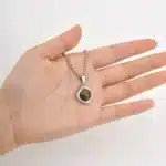 Coller pendentif Œil de Tigre acier inoxydable